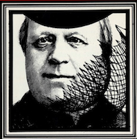 Detail from cover of The Policeman's Beard is Half Constructed, the first book written by a computer program. Please click on image to see image of entire cover of book.
